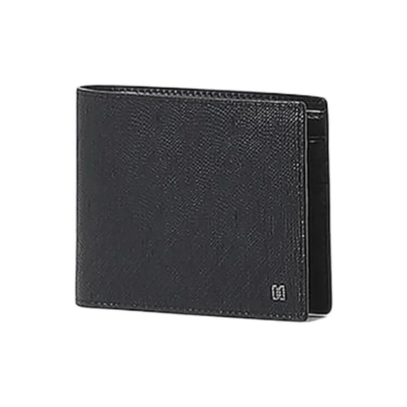 DAKS Leather Wallet Men's Black-1
