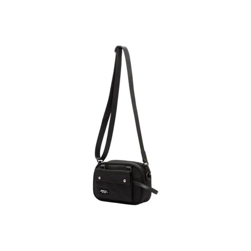 361° Fabric Shoulder Bag Crossbody Bag Small Size Unisex Black-1