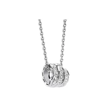 BVLGARI SERPENTI VIPER 18K Gold Necklaces Unisex Silver
