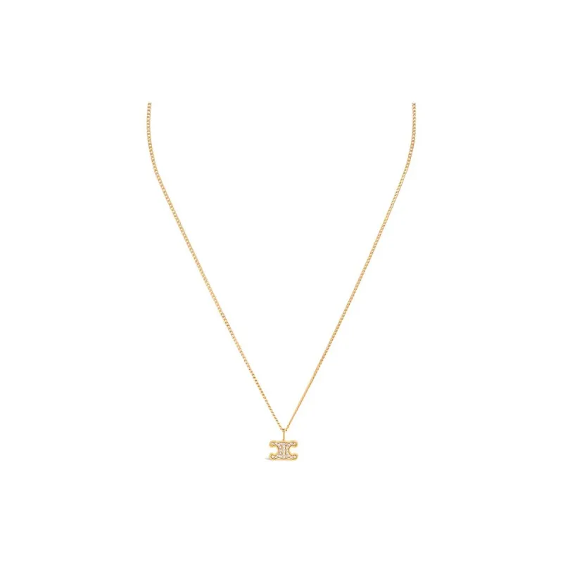 CELINE Rhinestone Necklaces Women's-0