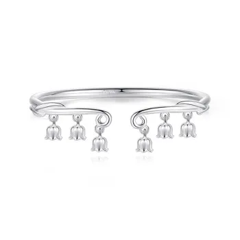 Children's Drawings 999 Fine Silver Bangles Women's