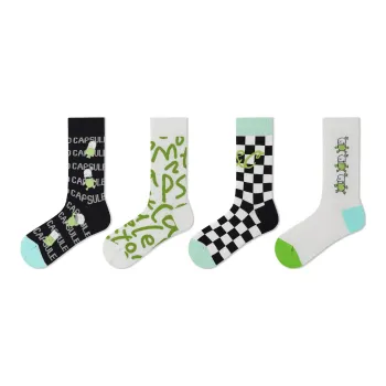 Montecto&Capsule Mid Calf Socks Unisex 4 Pack