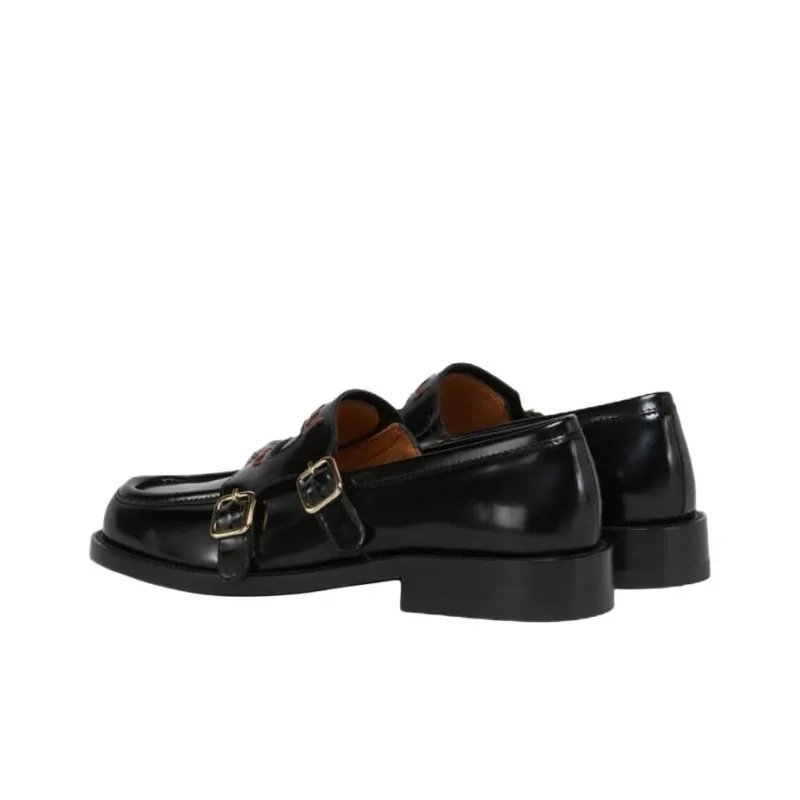 MARNI Decorative Buckle Detailed Loafers Women's-4