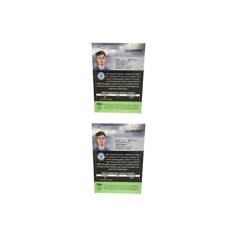 Topps Champions League Stadium Germany Chelsea Arsenal Haaland 299 PC Player Card Quality Guaranteed Sports Cards 1 Pc-2