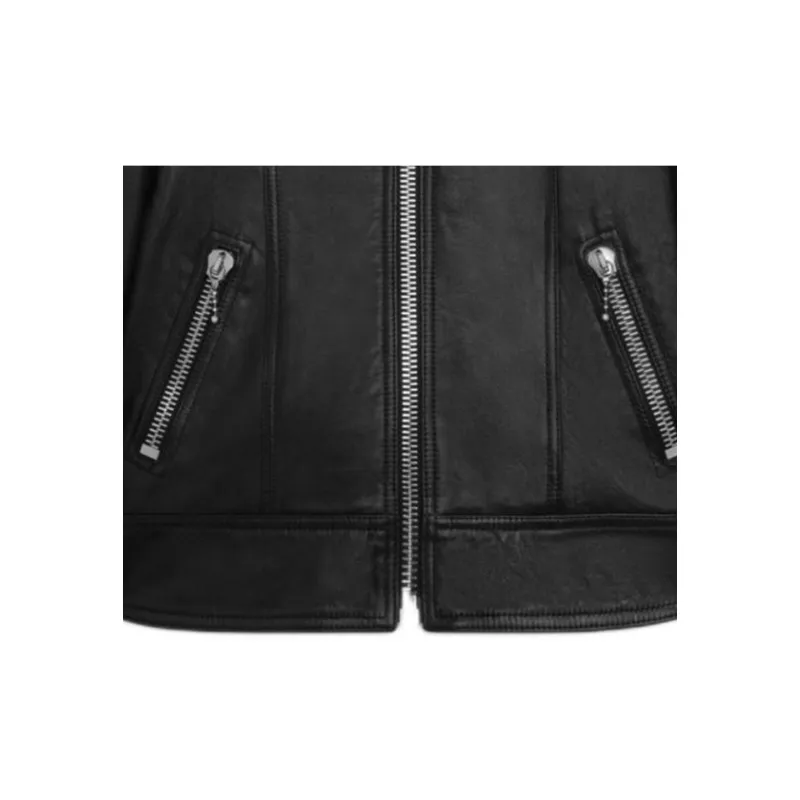 CELINE Racer Blouson Jacket In Soft Lambskin-2