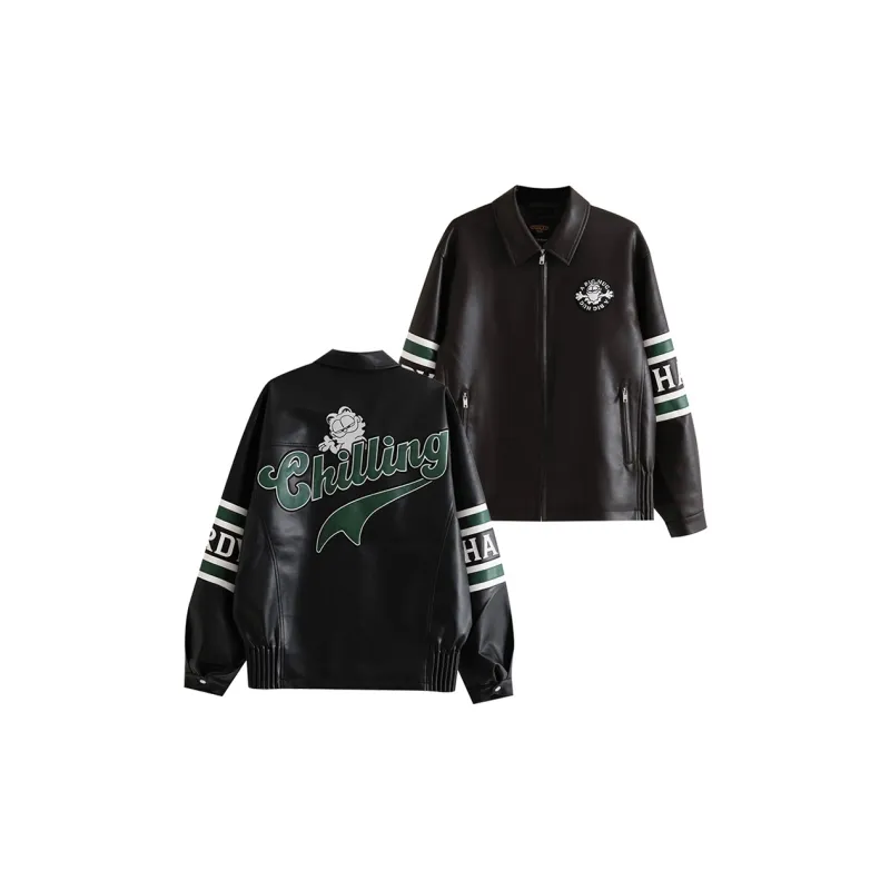 HARDY HARDY x JIAFEIMAOJIAZU Leather Jacket Unisex-5