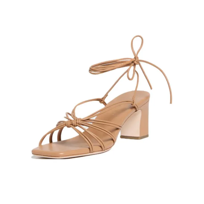 Loeffler Randall Ryder Dune Strap Sandals 6.5cm Women's Brown-3