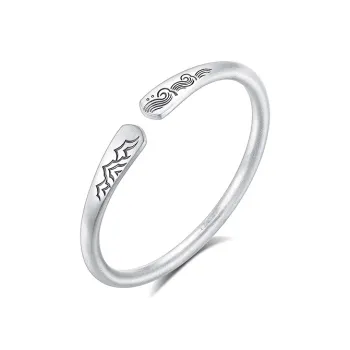 Children's Drawings S999 Fine Silver Bangles Women's