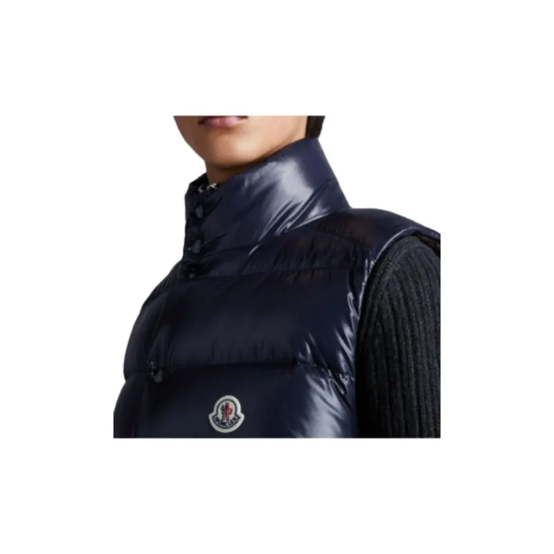 Moncler Tibb Series Vests Men Marine Blue-4