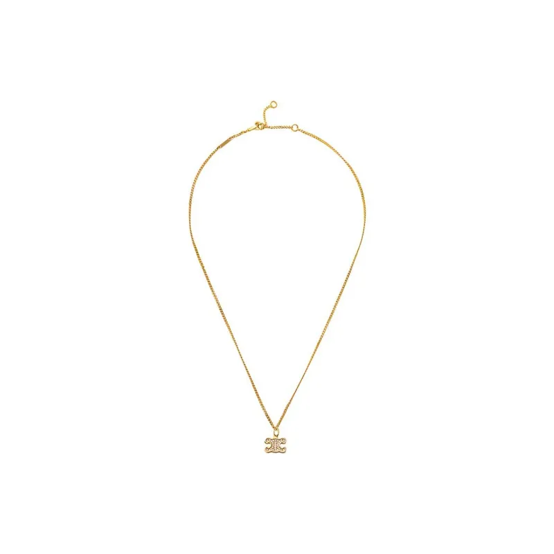 CELINE Rhinestone Necklaces Women's-5