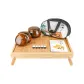 Nan Bamboo Table+Imitation Jade Stone+Golden Thread Wood Jar+Large Chess Bag+Book+Spare Stones