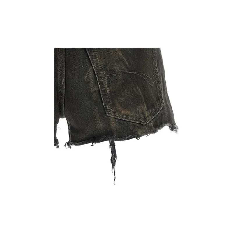 Balenciaga Denim Mini Shorts-5