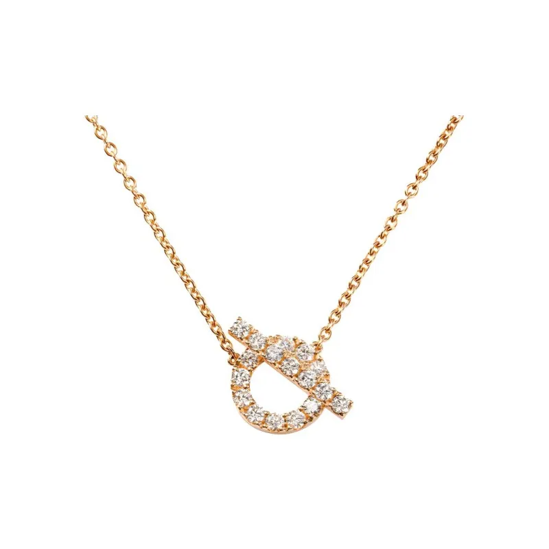 HERMES FINESSE Diamond Necklaces Women's-0