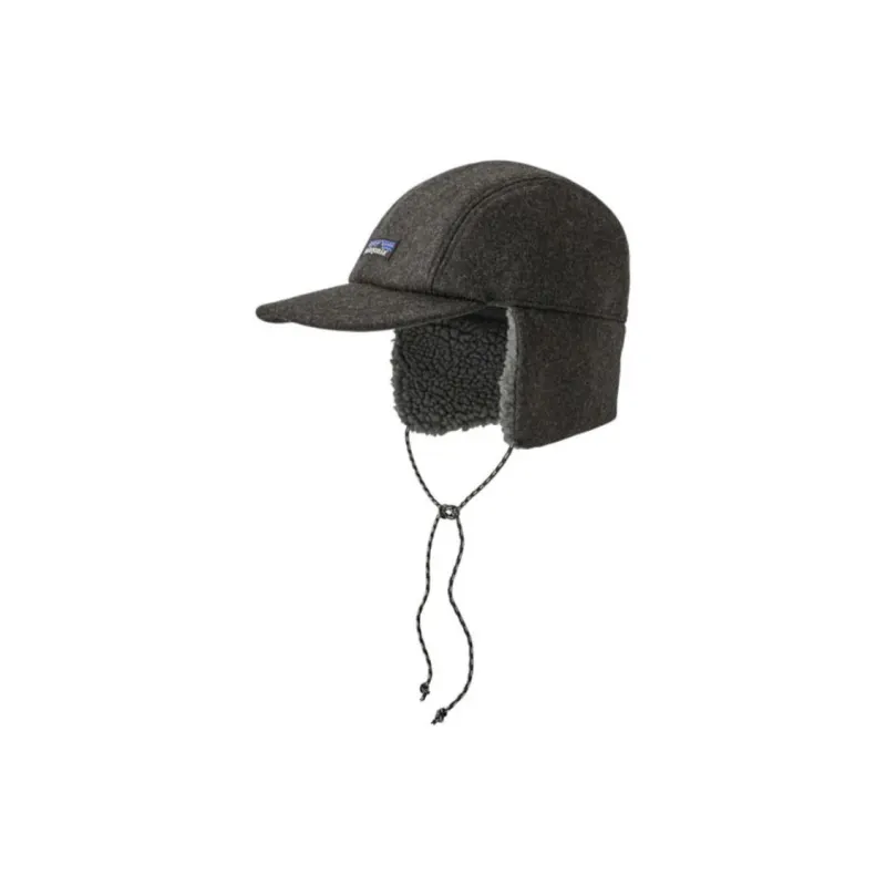 Patagonia Recycled Wool Trapper Hats Men's Dark Gray-1
