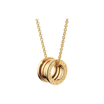 BVLGARI B.Zero1 Series 18K Gold Necklaces Unisex Gold