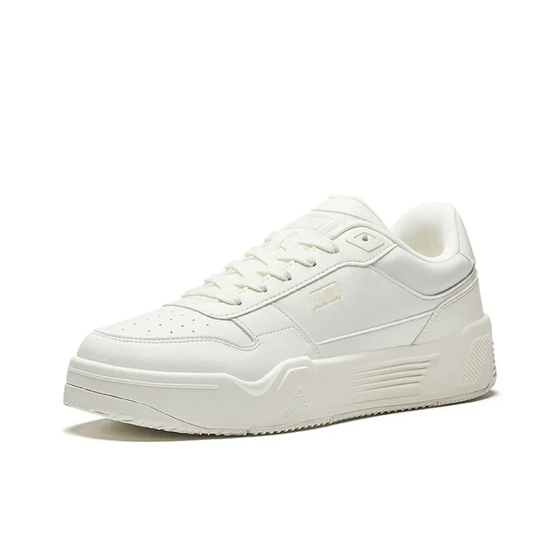Anta Durable Cushioning Low Top Skateboard Shoes Men's Ivory White-1