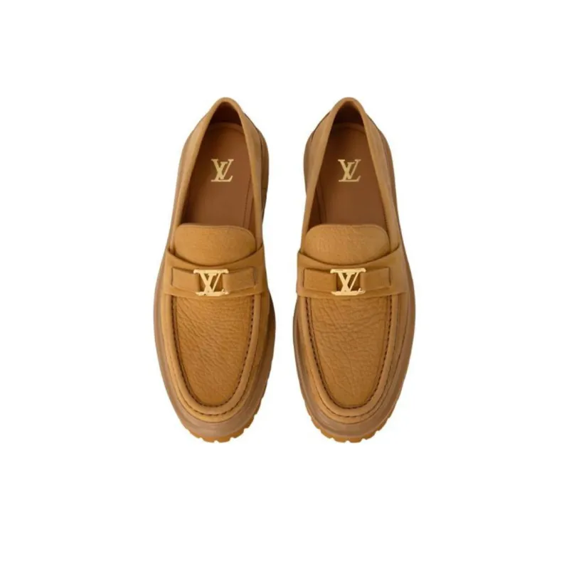 LOUIS VUITTON Major Loafers Men's Brown-3