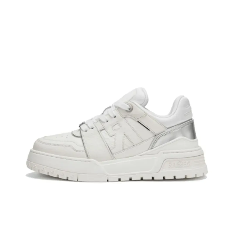RARE RICH MAX Collection Low Top Skateboard Shoes Men's White-0