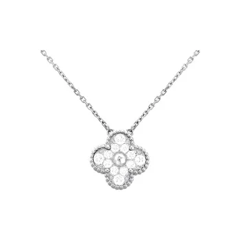 Van Cleef & Arpels 18K White Gold Necklaces Women's White Gold