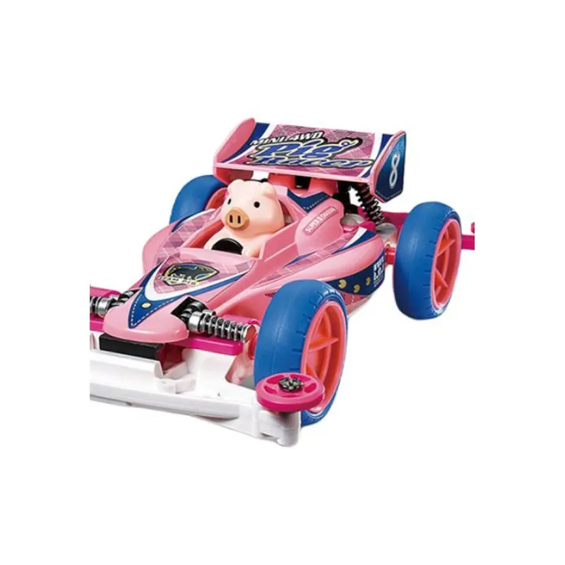Tamiya S2 Chassis, Pink Piglet Racing Assembled Models-2