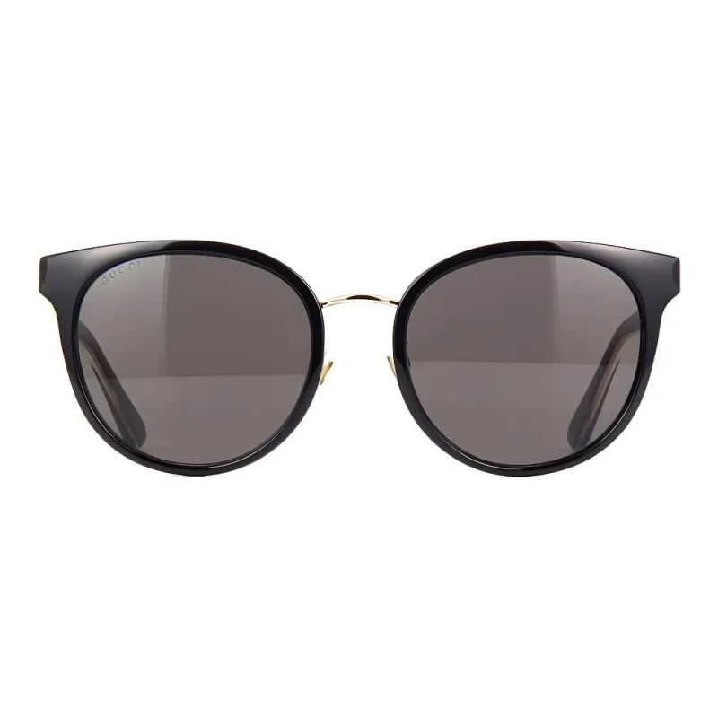 GUCCI Injection Molded Irregular Shape Sunglasses Unisex Black-1