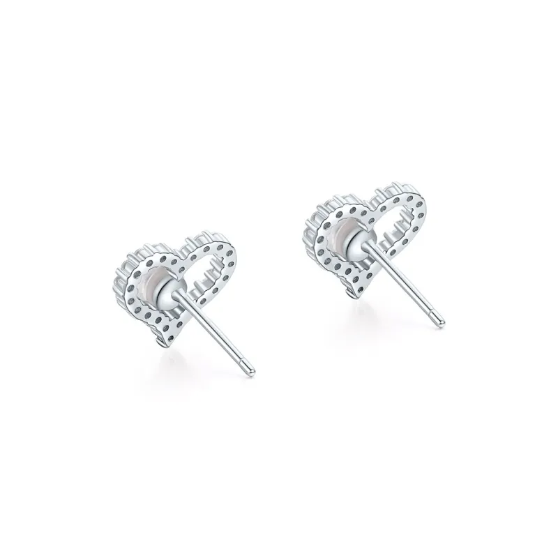 JINGUIFU Freshwater Pearl Stud Earrings Women's-2