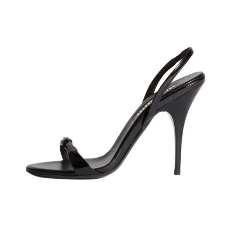MIU MIU One Strap Sandals 10.5cm Women's Black-0