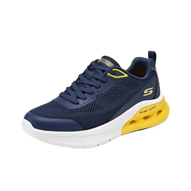 Skechers Bob's Anti Slip Wear Resistant Low Top Running Shoes Men's Blue-2