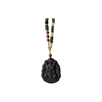 Red All Year Round Ebony Necklaces Unisex