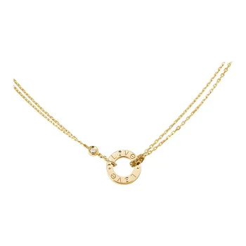 CARTIER Love Necklace Collection 18K Gold Necklaces Women's Gold
