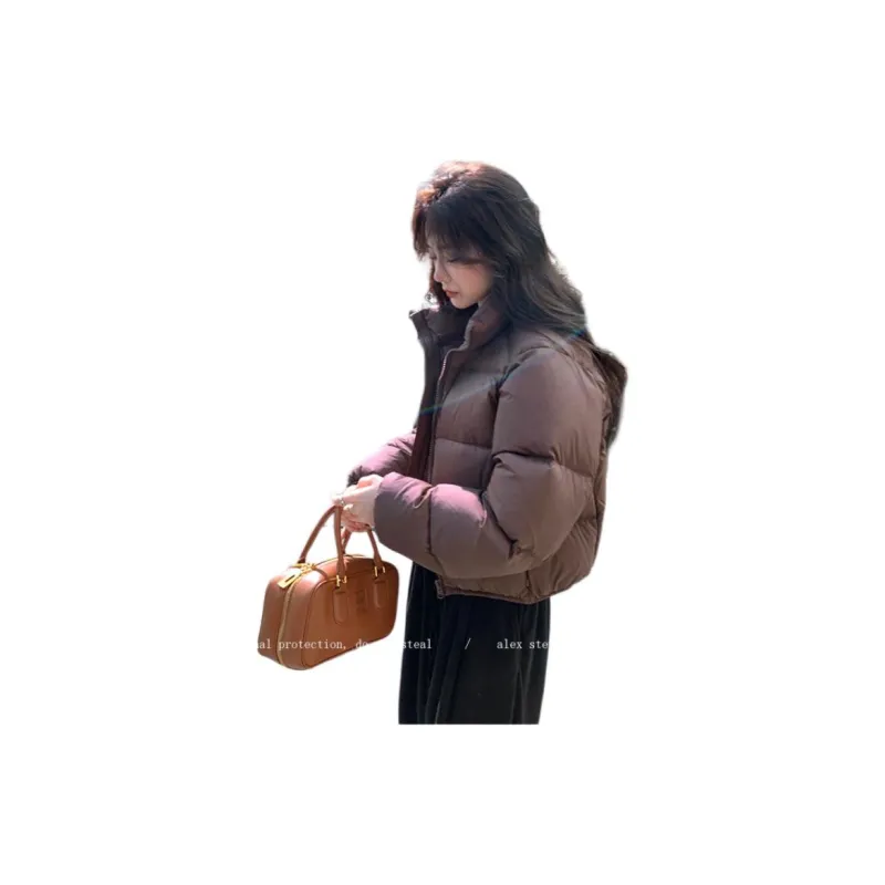 Flowers In Water Puffer Jacket Women's-4