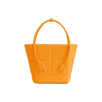 Bottega Veneta BV ARCO Rubber Handbag Mini Women's Orange