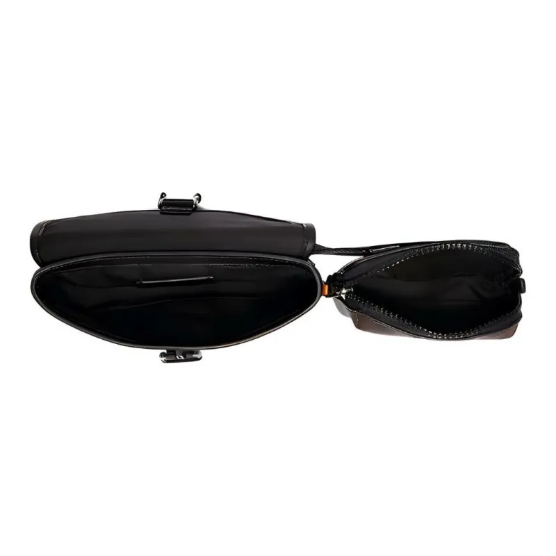 COACH Rider Canvas Fanny Pack, Crossbody Bag Small Size Men's Black & Brown-3