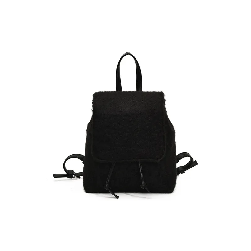 RUIPAI Woolen Backpack Women's Gray/Black-8