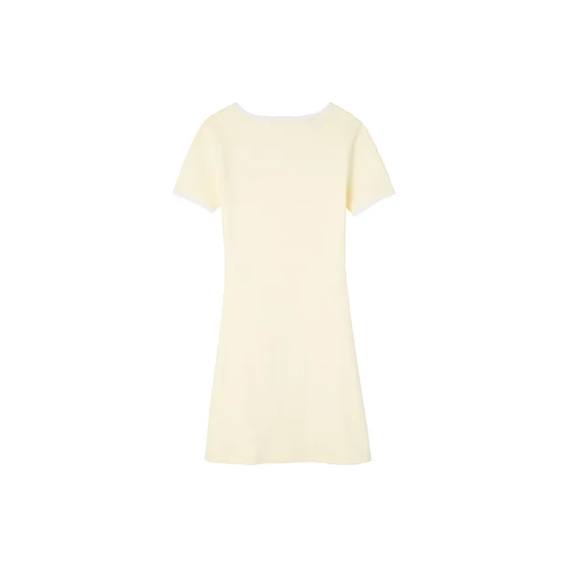 GUESS Short-Sleeved Dresses Women's Light Yellow-1