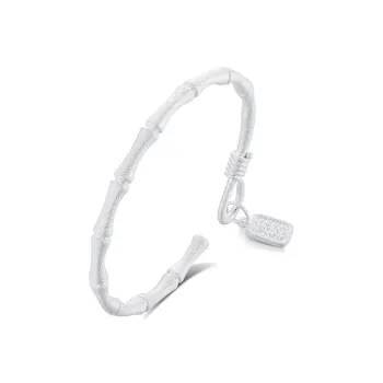 Children's Drawings S999 Fine Silver Bangles Women's