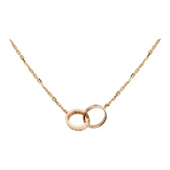CARTIER 18K Rose Gold Necklaces Women's