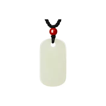CHOW TAI SENG Hetian Jade Necklace Pendant White Jade/Pale Greenish White Jade Unisex