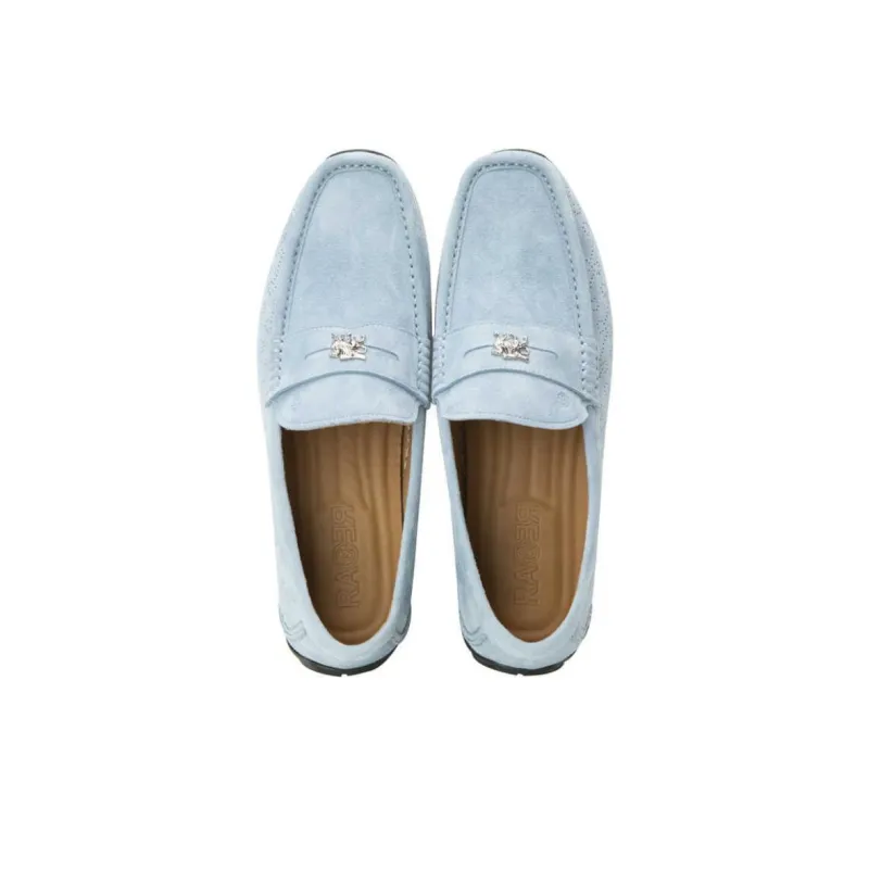 RARE Loafers Men Light Blue-4