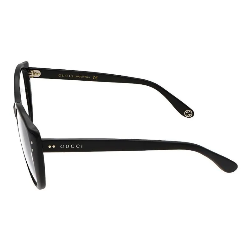 GUCCI Injection Molded Butterfly Eyeglass Frames Unisex Black-2