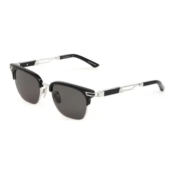 Maybach Titanium Alloy With Palladium-Plated Titanium Acetate Square Sunglasses Men's Black