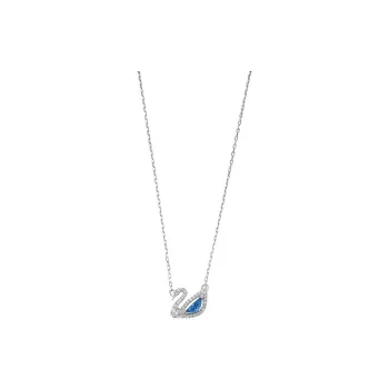 Swarovski Swan Alloy Necklaces Women's Blue