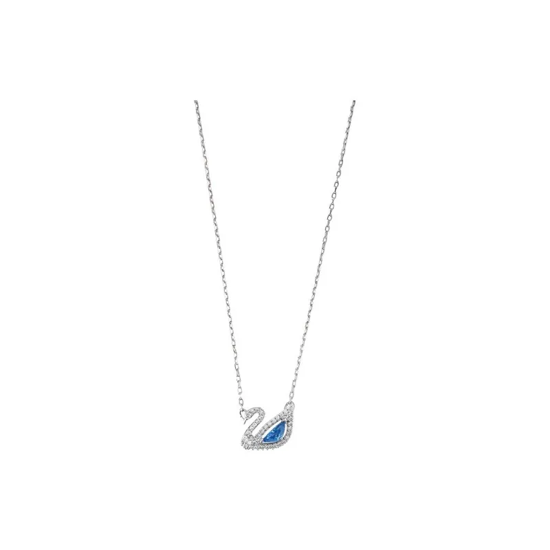 Swarovski Swan Alloy Necklaces Women's Blue-0