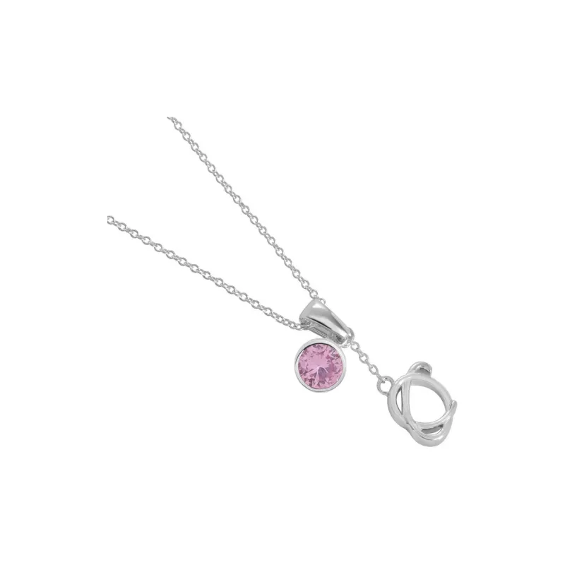 ARTE Crystal Diamond 925 Silver Necklaces Women's Silver-1