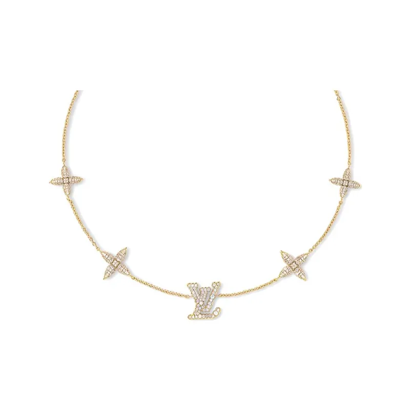 LOUIS VUITTON Gold Plated Necklaces Unisex Gold-0