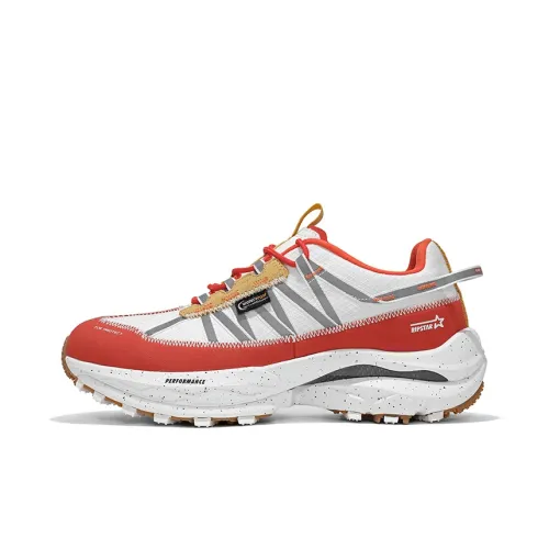 RIPSTAR Cushioning Slip Resistant Low Top Full Length Carbon Plate Running Shoes Unisex Red Rock Valley