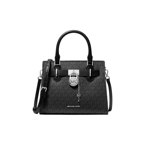 MICHAEL KORS Coated Canvas Shoulder Bag Crossbody Bag Handbag Small Size Women's Black