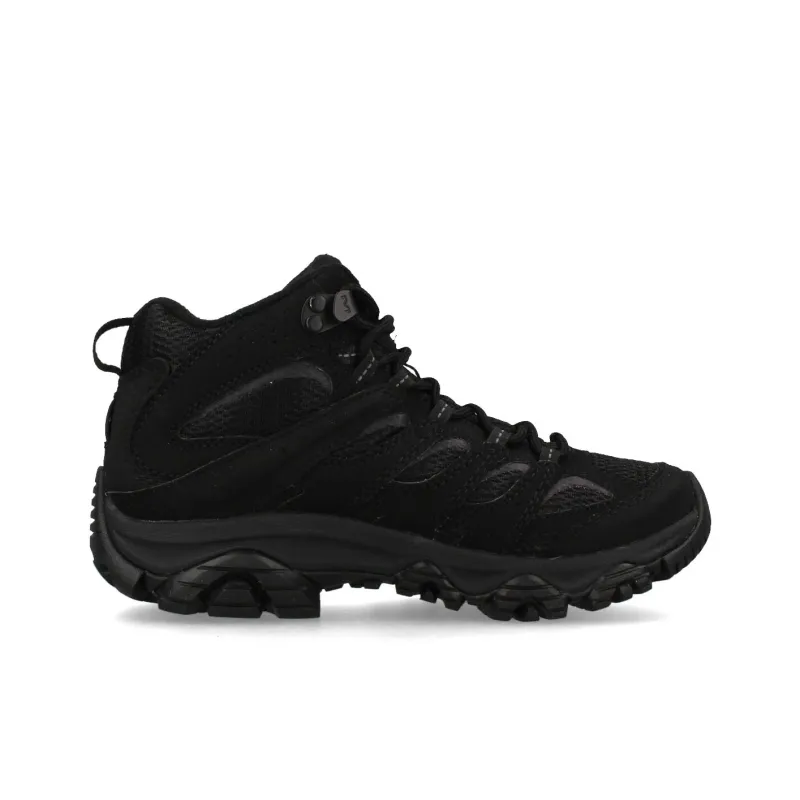 MERRELL MOAB 3 Slip Resistant Waterproof Mid Top Hiking Shoes Women's Black-1