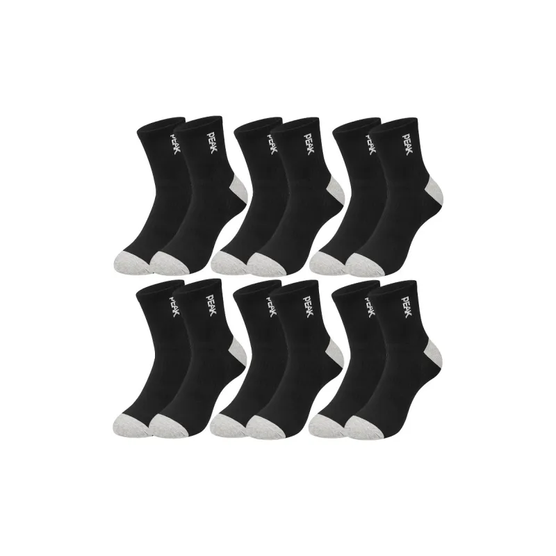 PEAK Mid Calf Socks Unisex 6 Pack-4