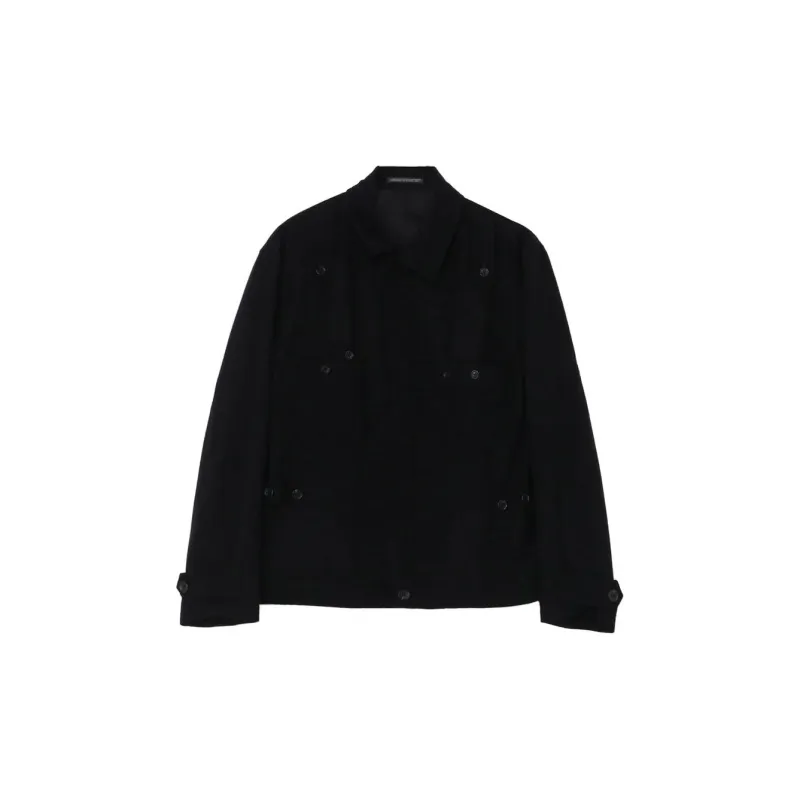 Yohji Yamamoto Pour Homme FW24 Coats Men's Black-2